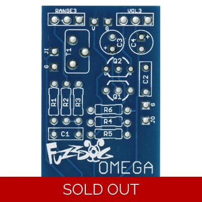 FuzzPup Omega Treble Boost PCB